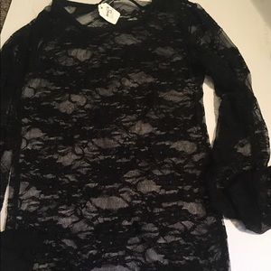 Lace See thru blouse